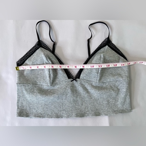 Victoria's Secret Cropped Tank Top Sz XL Gray - Picture 7 of 7